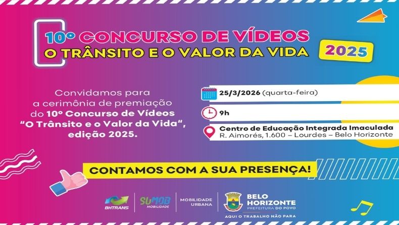 Concurso de Vídeos: “O Trânsito e o Valor da Vida”